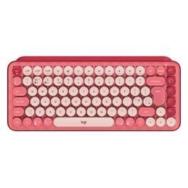 Logitech POP Keys Tastiera Meccanica Wireless con Tasti Emoji Personalizzabili Heartbreaker-Rose