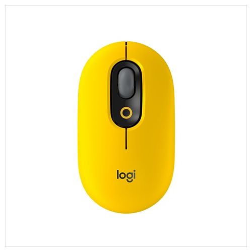 Logitech POP Mouse Ambidestro Wireless A Rf + Bluetooth Ottico 4000 Dpi Blast-Yellow