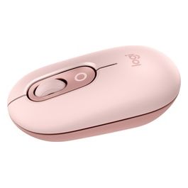 POP Mouse mouse wireless Bluetooth compatto e portatile con pulsanti programmabili e clic discreti Easy-Switch tra un massimo di 3 dispositivi laptop tablet PC - Rosa
