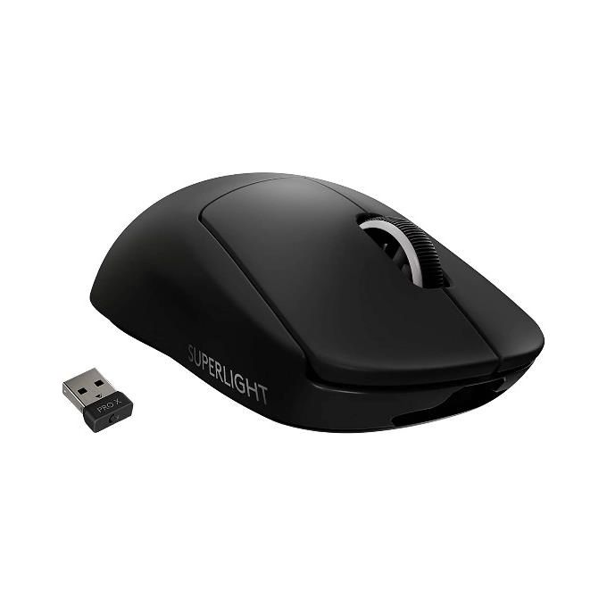 Logitech PRO X SUPERLIGHT Wireless Gaming Mouse Ottico 5 Pulsanti senza Fili LIGHTSPEED Nero