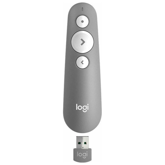 Logitech R500 Laser Presentation Remote Puntatore Wireless Bluetooth/Rf Grigio