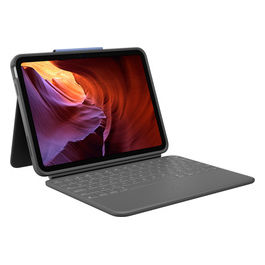 Rugged Folio Custodia con Tastiera per iPad Grafite