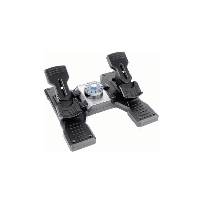Saitek PRO Flight Rudder Pedals Pedaliera per Simulatori di Volo per PC
