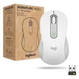 Logitech Signature M650 for Business Mouse Wireless Bianco