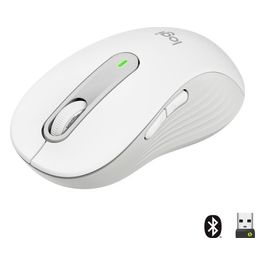 Logitech Signature M650 L Mouse Wireless Full Size Bianco