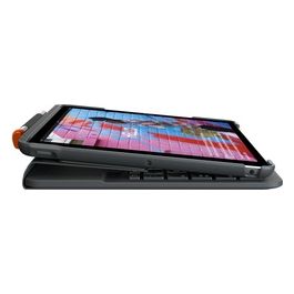 Slim Folio iPad 7th gen Inglese UK Grafite Bluetooth