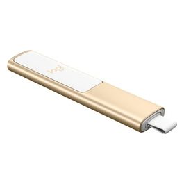 Spotlight Presenter, Puntatore Laser per Presentazioni Wireless Portata 30 Metri PC/Mac/Android/iOS - ‎Oro/Bianco