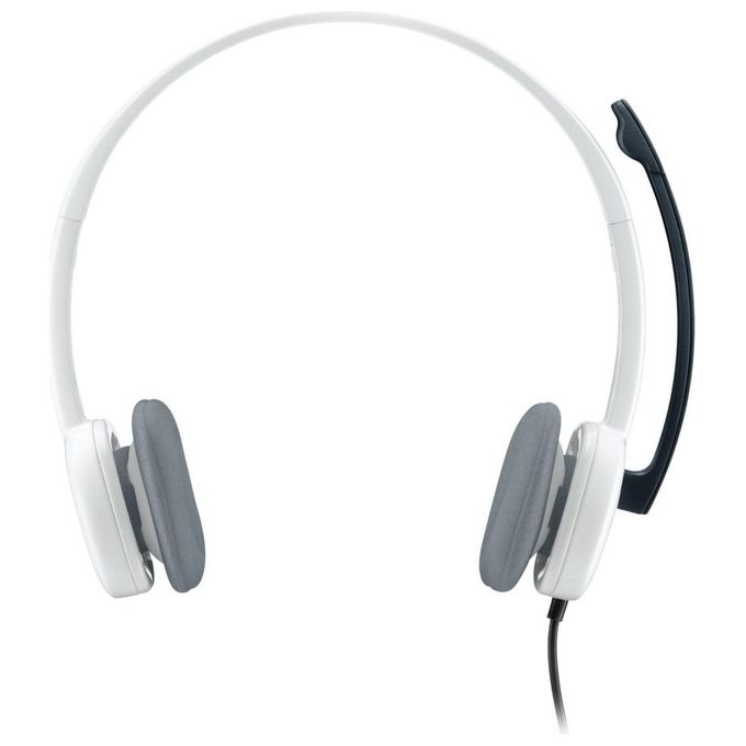 Logitech 981-000350 H150 Cuffia con Microfono Stereo On-Ear Cablata Cancellazione Rumore Jack 3.5 mm colore Bianco