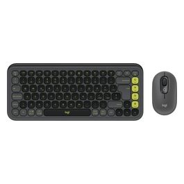 Tastiera e Mouse 920 013115 pop icon Combo Graphite e Green