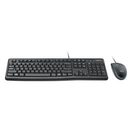 MK120 Combo Tastiera e Mouse con Filo per Windows, Mouse Ottico Cablato, Tastiera di Dimensioni Standard, USB Plug-and-Play, Compatibile con PC, Laptop, Layout Italiano QWERTY - Nero