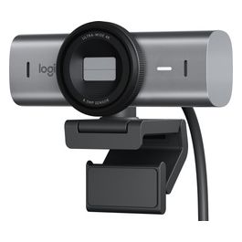 Logitech Webcam MX Brio 705 for Business 4K con Correzione Automatica della Luminosità Ultra HD Inquadratura Automatica Show Mode USB-C Compatibile con Microsoft Teams Zoom Google Meet Grafite