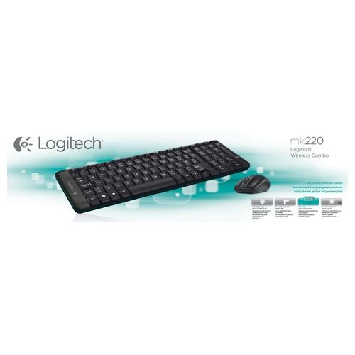 Logitech Wireless Combo MK220 Set mouse e tastiera wireless 2.4 GHz International NSEA