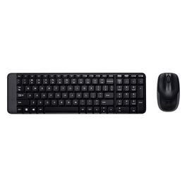 Logitech Wireless Combo MK220 INTNL Tastiera e Mouse Wireless QWERTY Nero