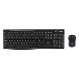 Logitech Wireless Combo Mk270 Kit Tastiera e Mouse Wireless con Ricevitore Nano Nero LAYOUT TEDESCO