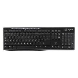 Logitech Wireless Keyboard k270 Tastiera con Layout Tedesco QWERTZ Nero