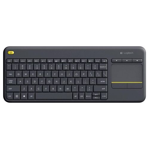 Logitech Wireless Touch Keyboard K400 Plus Tastiera senza Fili 2.4 GHz QWERTY Spagnola Nero