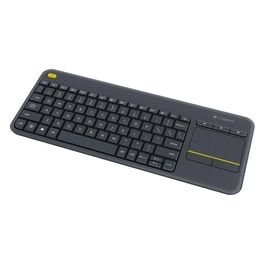 Logitech Wireless Touch Keyboard K400 Plus Tastiera senza fili 2.4 GHz Nordico Nero