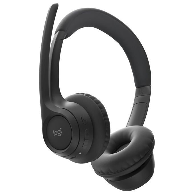 Logitech 981-001407 Zone 300 Cuffie a Padiglione Wireless Bluetooth 5.3 Doppio Microfono Beamforming 30 m autonomia 20 ore colore Nero