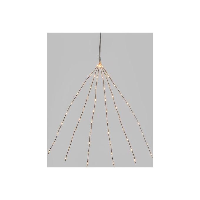 Lotti Filo Luci Cascata Ramo 60cm Microled Bianco Caldo