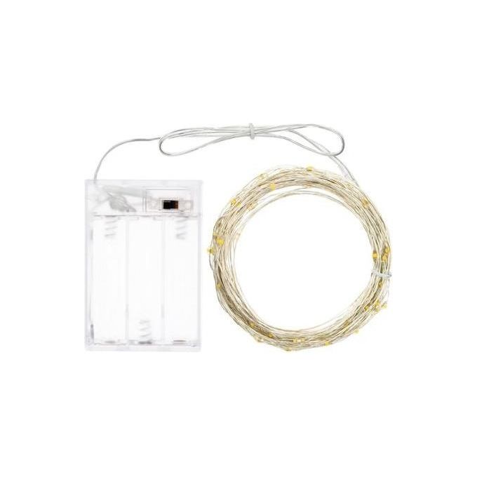 Lotti Filo Luci Catena Micro Led Luce Fredda 10mt