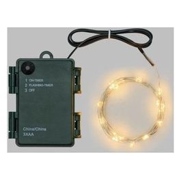 Filo Luci Catena Micro Led Bianco Caldo 8mt