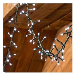 34815 Catena Lineare Nastro Minicluster 6cm 1000 Led Bianco 5mm Reflex