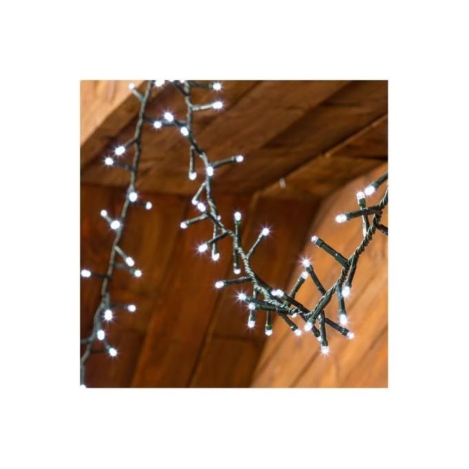 Lotti Importex 34815 Catena Lineare Nastro Minicluster 6cm 1000 Led Bianco 5mm Reflex