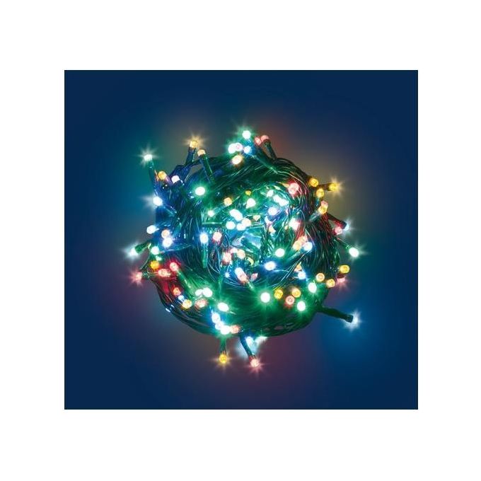 Luci Di Natale Catena Lineare 240 Led Multicolore 9,55mt con 7 giochi luce