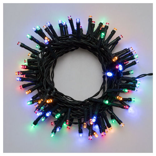 Xmasking 01639858 Catena Luminosa Natale 240 LED 9,6 m Timer 8h IP44 Uso Esterno a Batteria colore Multicolore