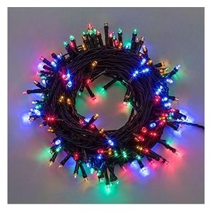 Luci di Natale Catena Lineare 240 Led Multicolore 14,5mt con 8 giochi di luce