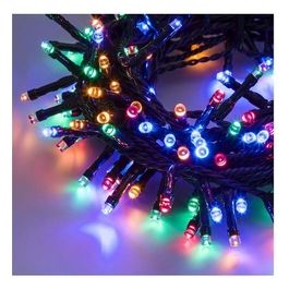 Lotti Minilucciole Led Catena 36.5mt 900 LED Multicolor con Memory Controller Cavo Verde 24V Esterno