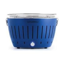 LotusGrill G34 U BL Barbecue per l'Aperto e Bistecchiera Antracite Kettle Blu