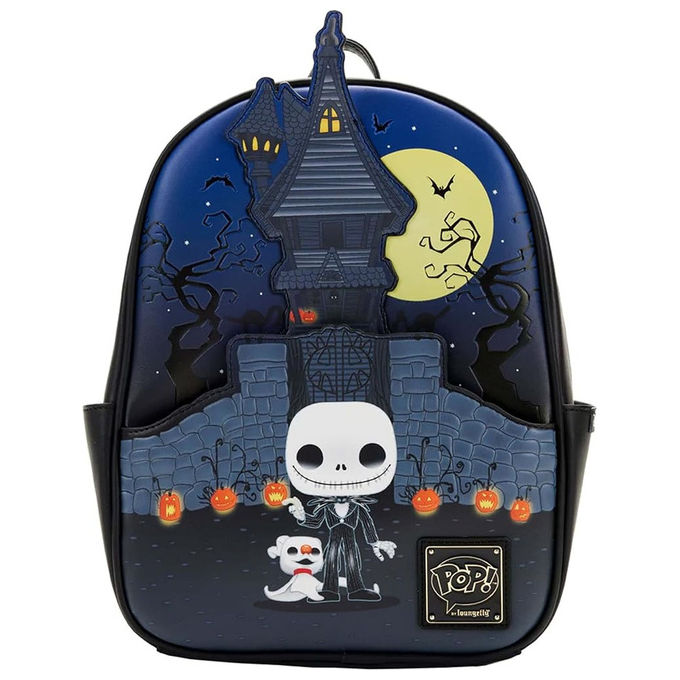 Loungefly, Disney Nightmare Before Christmas, Zaino Jack Skellington, Similpelle, 26,6x22,8x11,4 cm
