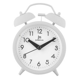 Ja-7099b Sveglia Analogica al Quarzo Movimento Continuo Bianco