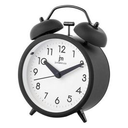 Ja-7099n Sveglia Analogica al Quarzo Movimento Continuo Nero