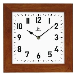 Orologio jm Quadro 28 Legno noce 21035n