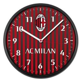 Orologio da Parete 30cm Cassa in Abs Serigrafato Milan Movimento Continuo