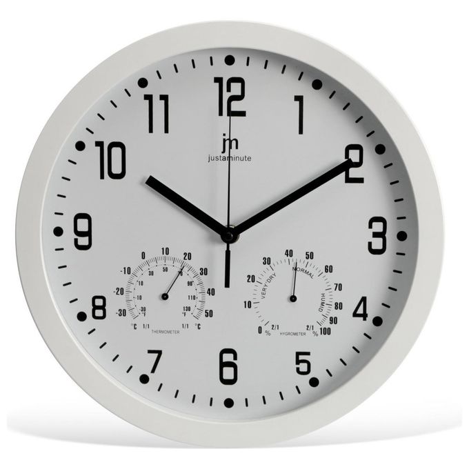 Lowell Orologio da Parete al Quarzo, Temperatura, Umidit╟ 