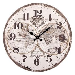 Orologio Parete Hold Style Cassa in Mdf Quadrante Anticato Diamertro 33.5cm