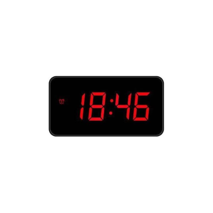 Lowell Sveglia Digitale a Corrente Big Display Nera
