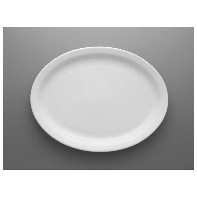 Lubiana Piatto Ovale 29cm Ameryka Bianco