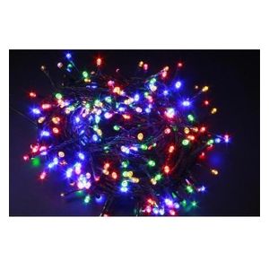 Luci di Natale con 360 Led Multicolor 14,4Mt Cavo Scuro 3Mt e Trasformatore per Interno e Esterno con giochi luce