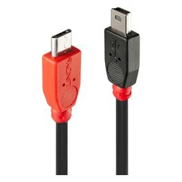 Lyndy cavo usb 2.0 Micro-b a Mini-b otg, 0,5mt