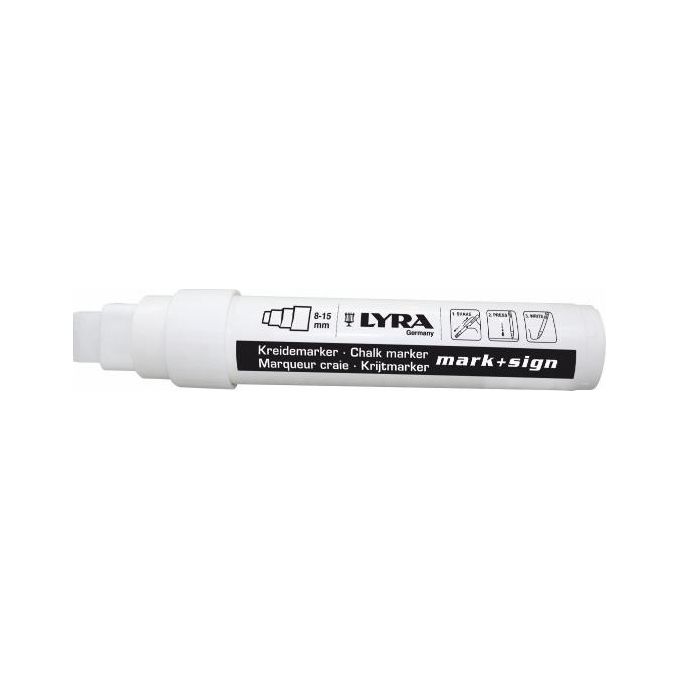 Lyra Confezione 6 Marcatore Gesso 8-15mm Bianco