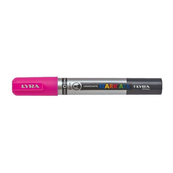 Lyra Confezione 6 Mark All 2mm Rosa Fluo