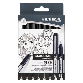 Confezione 8 Pennarelli Graduate Manga
