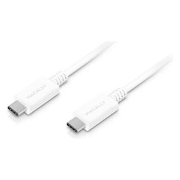 Macally Cavo USB-C 3.1 a USB-C bianco 90 cm