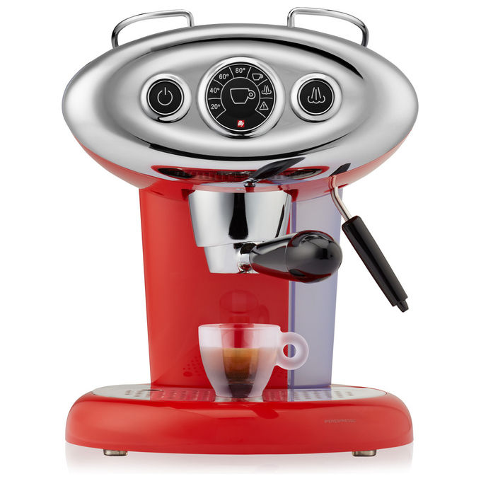 Illy, Macchina da Caffe' Iperespresso X7.1 Home, Rossa con 14 Capsule