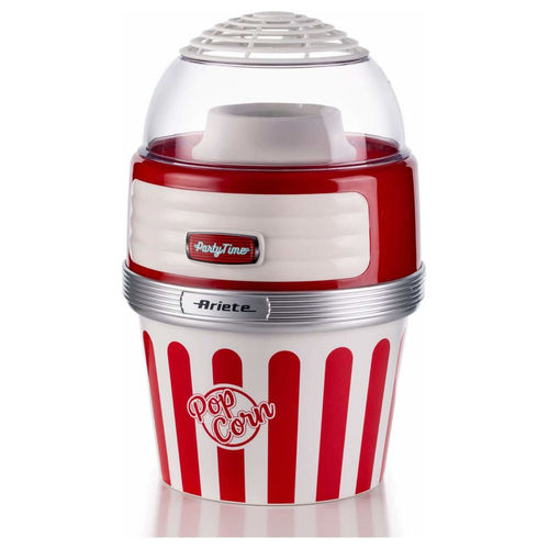 00C295700AR0 Pop Corn XL Party Time Macchina per Popcorn Scoppia 60g di Mais in 2 min con Aria Calda Ciotola Estraibile 1100 W colore Rosso