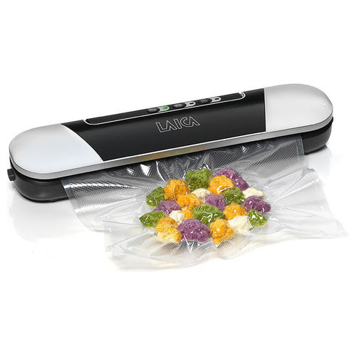 macchina per sottovuoto vt3205 solo sigillatura 600 mbar nero e argento